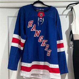 NHL Blue and Red Rangers Jersey